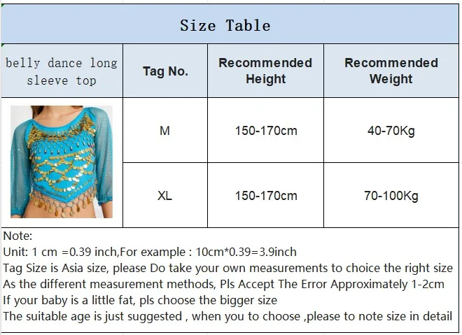 المرأة الشيفون طويلة الأكمام الرقص الشرقي المحاصيل الأعلى لامعة الترتر الذاتي التعادل الظهر غير النظامية هيم القمم كرنفال الأداء زي
