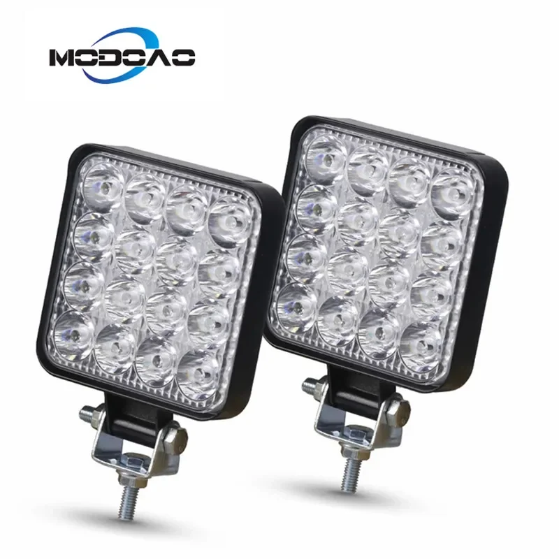 

2 Pcs Waterproof 48w Flood/Spot led Work Light bar waterproof offroad truck car LED work light Car Accessories