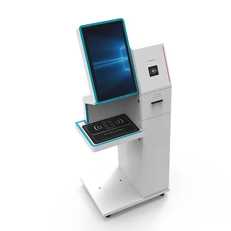 for Estar Supermarket Checkout Kiosk Self Service Payment Terminal with Cash QR Code Scanner Change Function and POS Slot