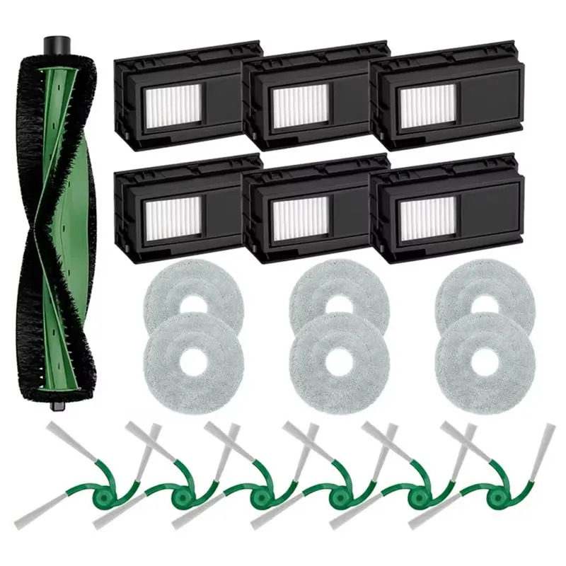 [B25B!】 19PCS Main Side Brush HEPA Filter Mop Cloth For Irobot