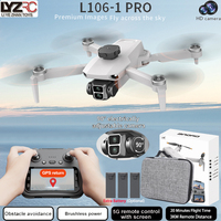 LYZRC L106-1 PRO GPS Drone 8K HD Dual Camera Infrared Obstacle Avoidance Brushless Remote Control With Screen RC Quadcopter Toys