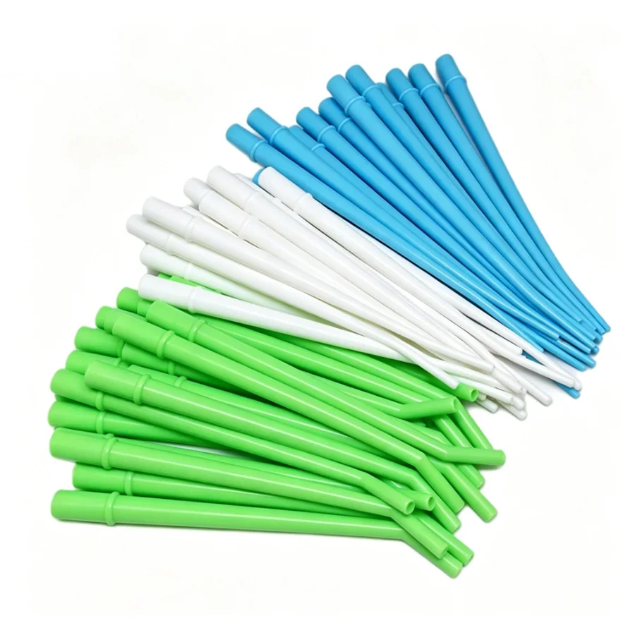 25PCS Disposable Dental Aspirator Tips | Multi-Color High-Volume Suction Tips,Sterile Disposable Surgical Aspirator Tubes