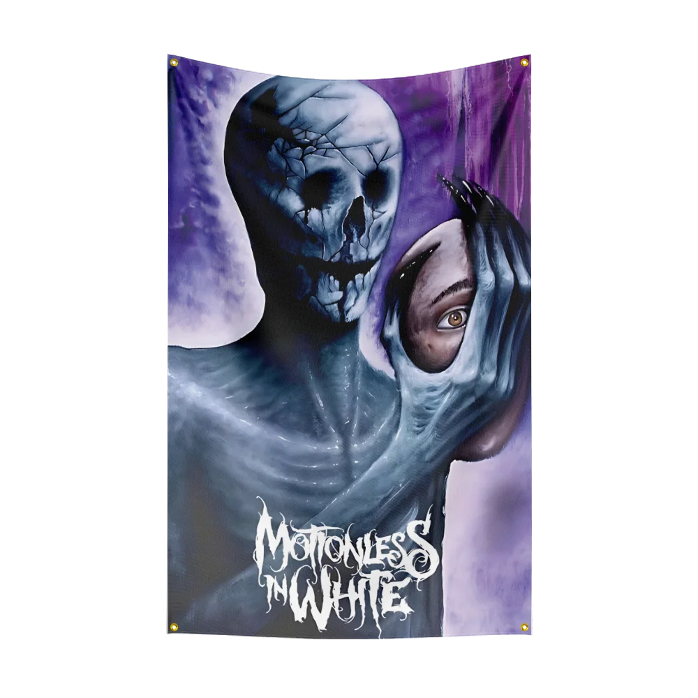 3x5 قدم m-لاحرك في الأبيض الثقيلة روك باند العلم البوليستر الطباعة الرقمية راية لغرفة النوم جدار الفن خارج الباب نسيج #4