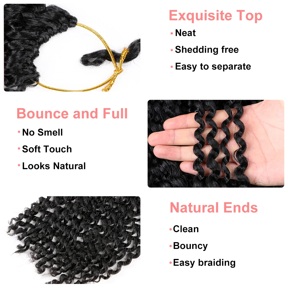 18 pollici Passion Twist Crochet Hair treccia sintetica estensione dei capelli s Spring Twist Hair Crochet trecce estensione dei capelli sintetici