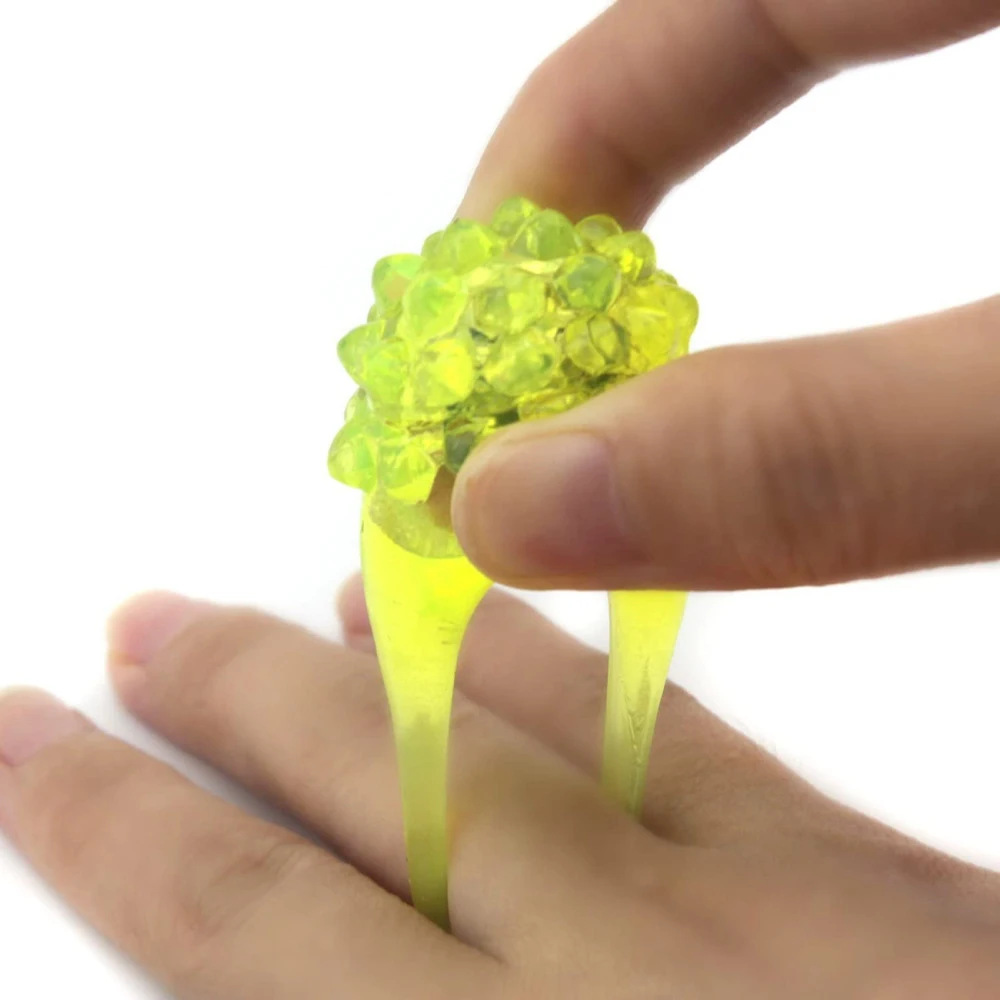 Juguetes para niños, anillo para dedo que brilla en la oscuridad, anillo de gelatina colorido y acolchado, anillos LED intermitentes, anillos luminosos, juguetes iluminados