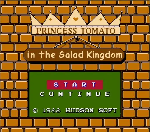 Princess Tomato in the Salad Kingdom English Game Cartridge for FC/NES Console