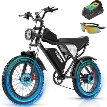 Image Electric Bike for Adults Q20，2000/1500W，37/30MPH,52V 40AH,48V/20AH E-Bike,30-180 Miles Electric Motorcycle，20"Fat Tire Dirt Bike