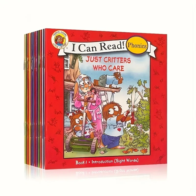 

12 Books Set I Can Read Little Critter, Mini Portable English Picture Books,Kids Storybooks,English Education Learning Materials