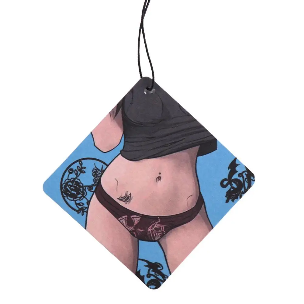 

Paper Car Fragrance Hanging Decoration Ellipse Car Aromatherapy Rearview Mirror Pendant Long-lasting DIY