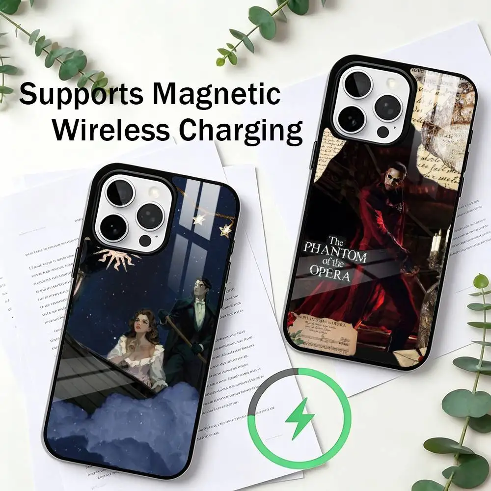 

The Phantom of the Opera Classic Movie Phone Case For iPhone17,16,15,14,13,12,11 Pro Compatible with magnetic wireless charging