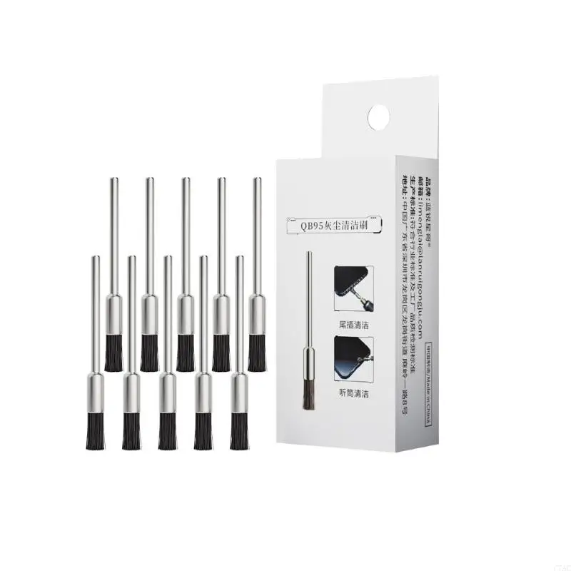 Pack Of 10 Professional Cleaning Brushes 3Mm/2.35Mm Electric Grinding Tool for Soldering Residues And Dust Removal C7AC
