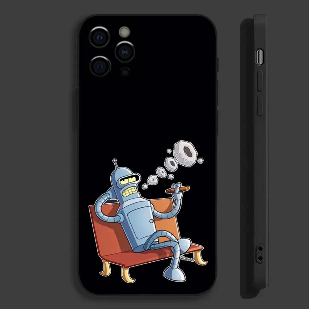 F-Futurama Anime B-Bender Phone Case For Apple iPhone 15,14,13,12,11,Pro,X,XS,Max,XR,Plus,Mini Soft Black Cover