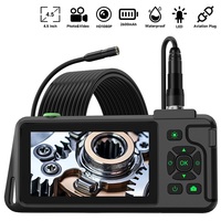 Industrial Endoscope 4.5''IPS Screen Autofocus Camera HD1080P Single Dual Triple Video Pipe Inspection Borescope Waterproof LEDs