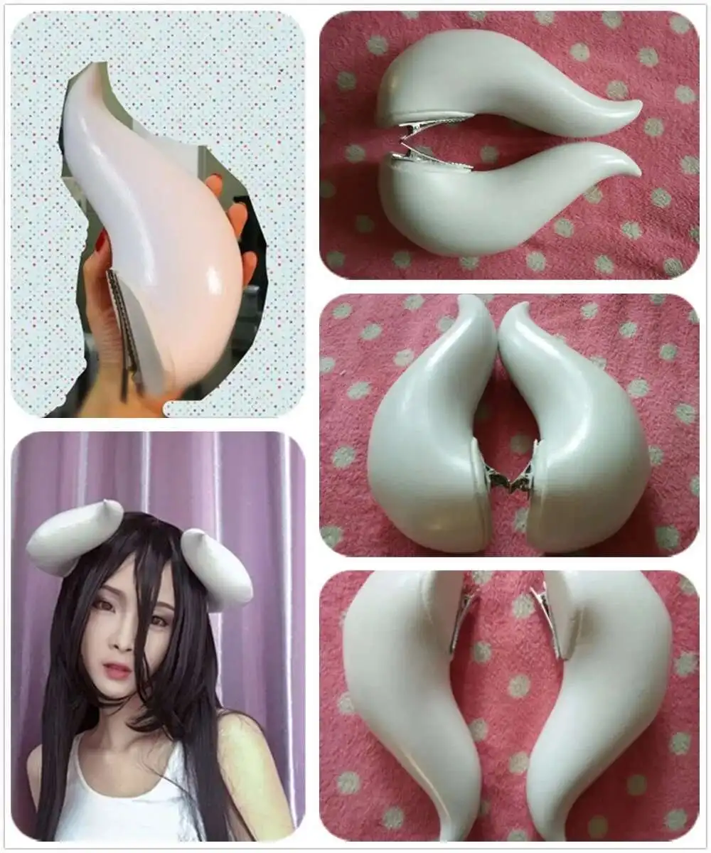 حار أفرلورد ألبيدو تأثيري فستان أبيض مثير حورية البحر فستان للنساء الصيف تنورة الكبار الملابس تأثيري حلي قرون + شعر مستعار