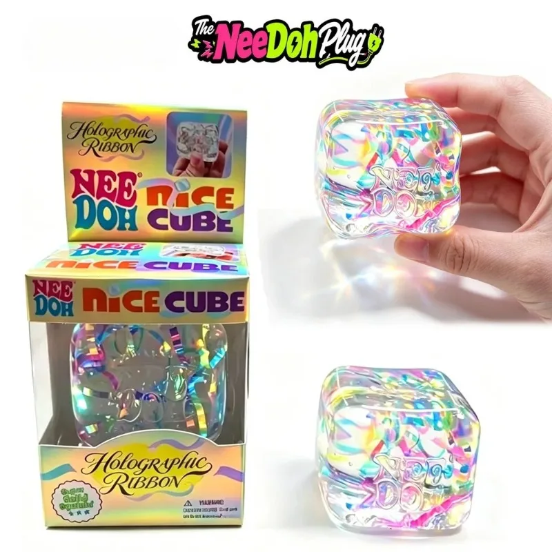 @Hot Sale Needoh Nice Cube Sensory Fidget Cube Stress Relief Anxiety Sensory Tool For Focus ADHD Office Desk Calming Toys Gifts.