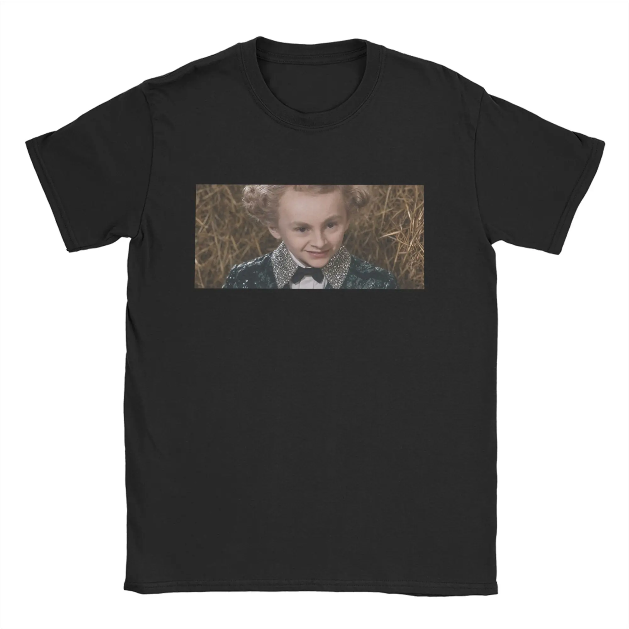 Men Women T-Shirt Rumpelstiltskin Smirk Close-Up Sequin Meme Cotton Tees Short Sleeve  T Shirts Round Neck Tops Gift Idea