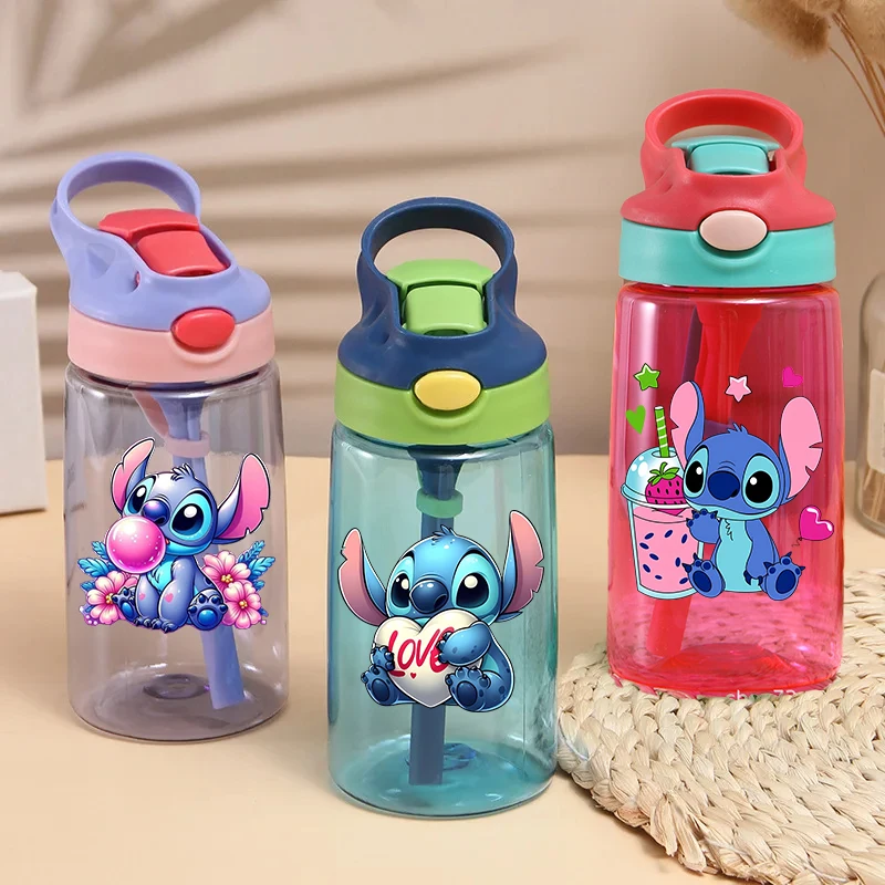 

Спортивная бутылка для воды Lilo & Stitch, герметичная красочная чашка для питья на открытом воздухе, для женщин и мужчин, для путешествий, портативный кувшин для тренажерного зала и фитнеса, подарок 2025