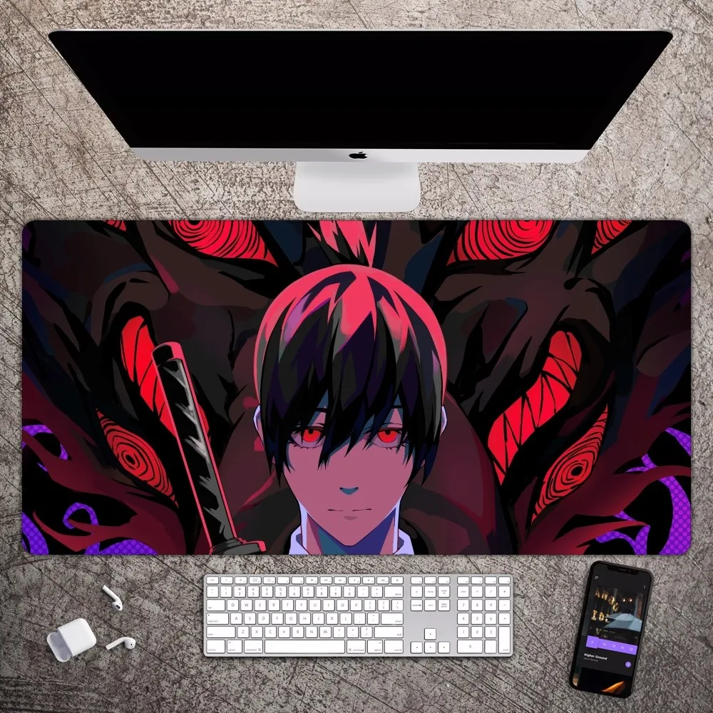 BEAST KINGDOM Chainsaw Man Hayakawa Aki Mousepad Large Gaming Compute Gamer PC Keyboard Mouse Mat