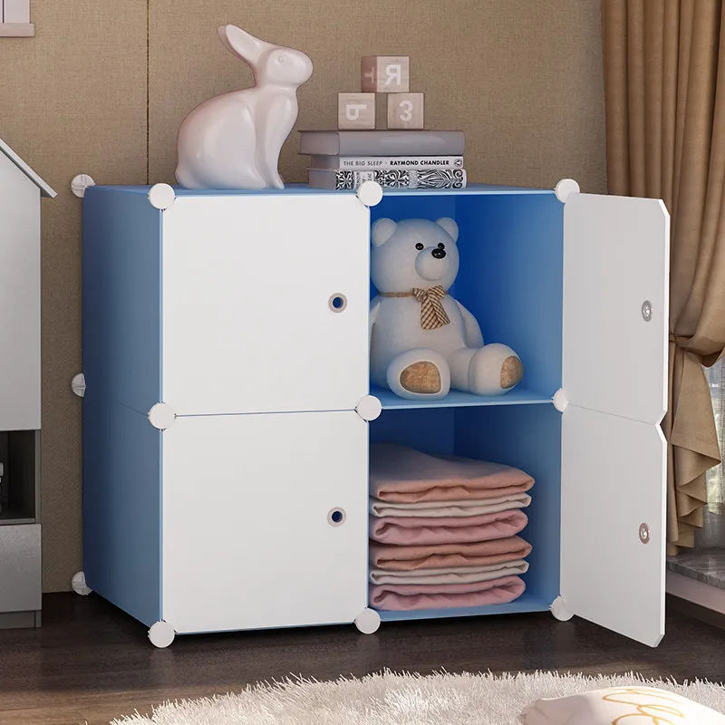Simple Nordic Wardrobe Partitions Clothes Modern Kids Storage Display Wardrobe Minimalist Modular Guarda Roupa Trendy Furniture