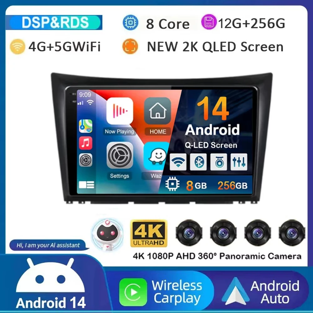 Android 14 Carplay Auot Car Radio For Dongfeng S30 H30 Cross 1 2011 - 2018 Multimedia Video Player Navigation Stereo GPS WIFI+4G