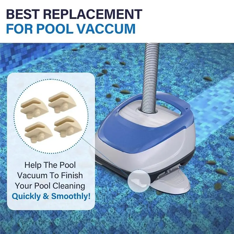 AA94-AXV014SP Pool Vacuum Pod Shoe Kit For Hayward Aquabug, Aqua Critter, Navigator Pool Cleaner Feet Vac Parts - Pack Of 4