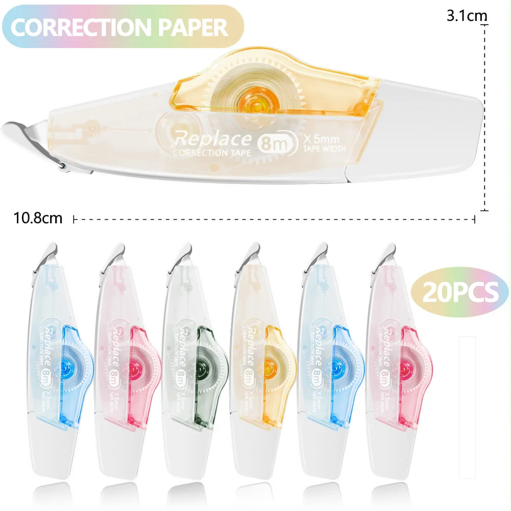 1 Pcs School Correction Tape 8m*5mm Replaceable Correction Tapes Promotional Gift Student Prize School Office Stationery