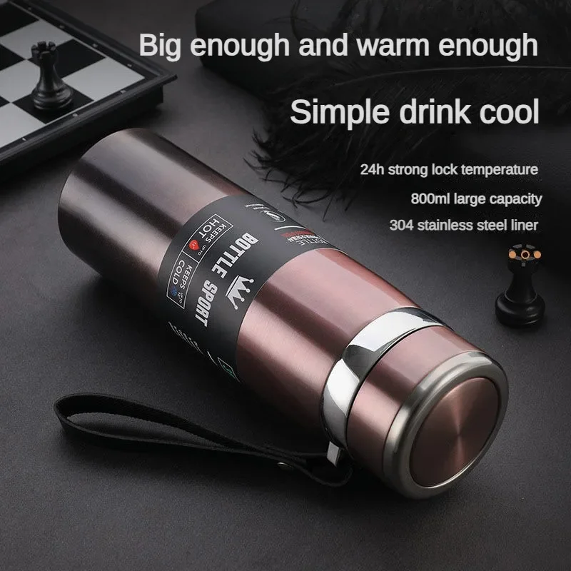 1 Liter Stainless Steel Water Bottle Vacuum Flasks  24hours Insulated Portable Thermal Cup for Tea Coffee Tumbler Thermoses