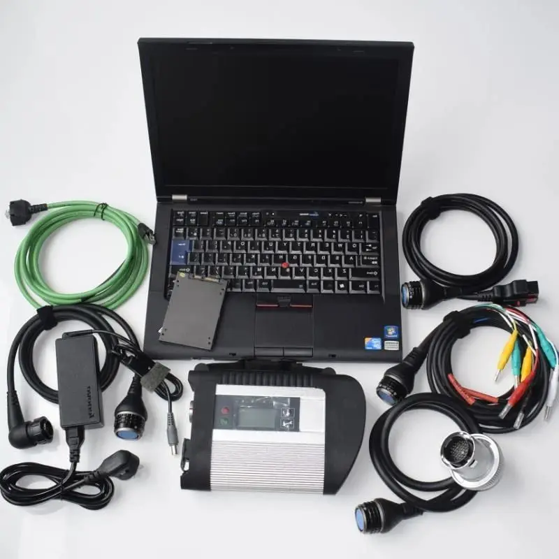 Mb Star c4 Laptop T410 i5 CUP 4g with Software 06/2024 Newest 512gb ssd Full Set Diagnostic Cars ready to