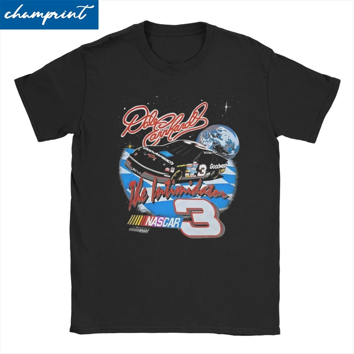 Dale Earnhardt #3 The Intimidator Nascars T-Shirt Men Women Crewneck 100% Cotton T Shirts Racing Driver Motorsports Tees Clothes