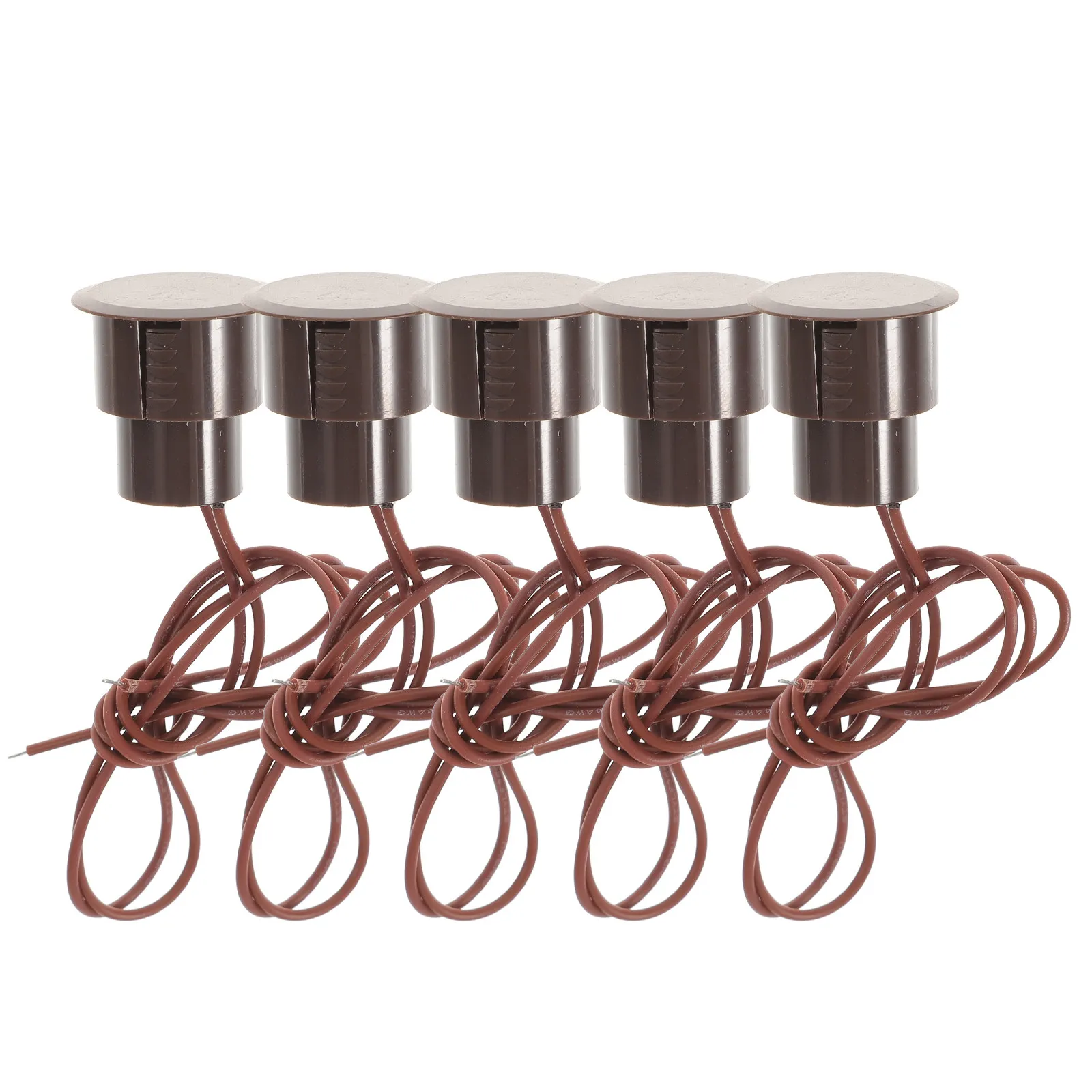 

5 шт. магнитных пластиковых контактных датчиков для врезного монтажа, для дверных и оконных сигнализаций, датчик безопасности для домашней системы сигнализации, врезной контактный датчик