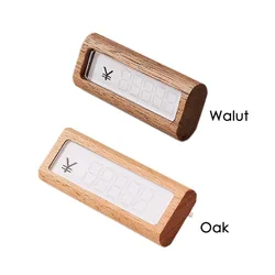 Wood Shelf Talker Label Holder Block Inserted Paper Price Tag Holder Sign Frame For Supermarket Retail Merchandise Bidding