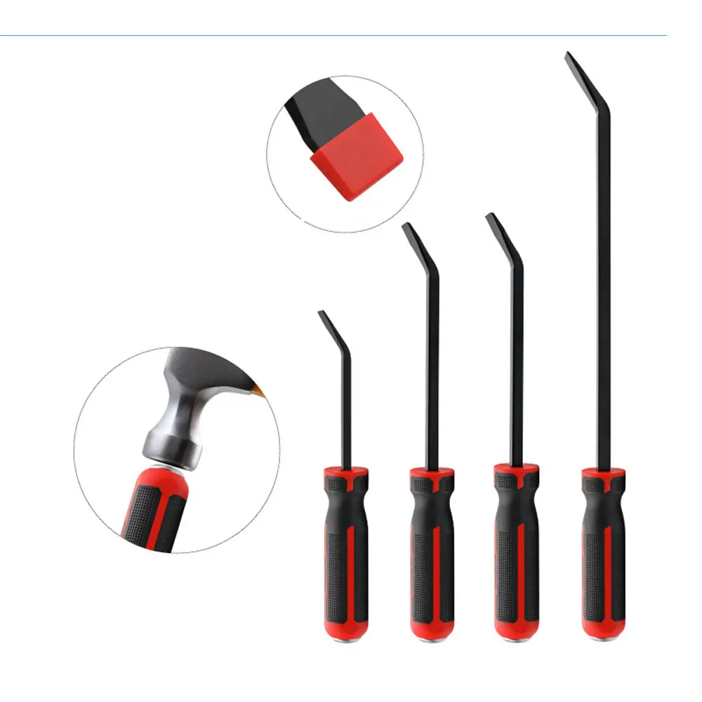 Binoax Heavy Duty Pry Bar Mechanic Hand Tools Thicker Strike Cap Handle for Automotive Demolition Nail Puller Crowbar