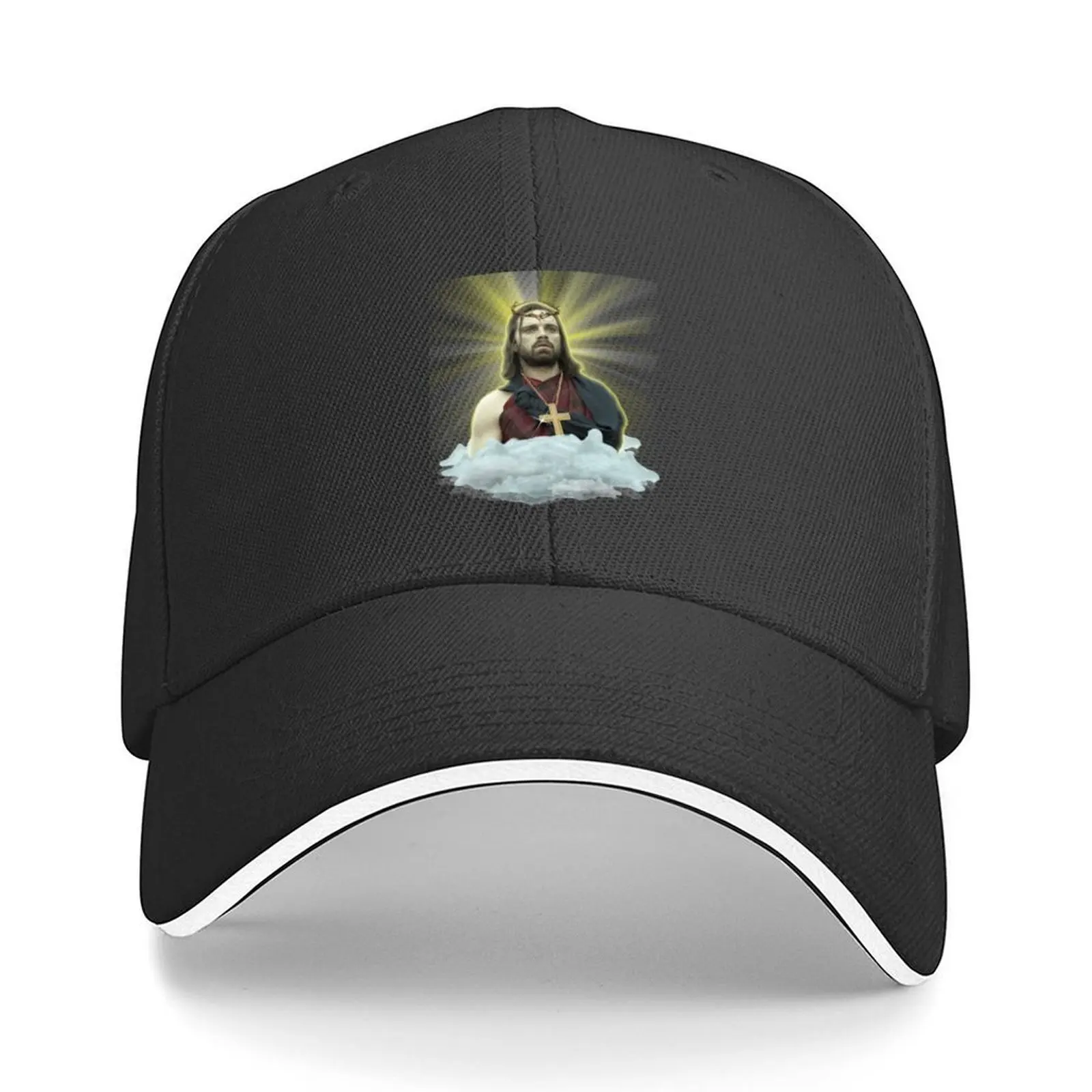 

Sebastian Stan as Jesus - Bucky Barnes Baseball Cap Big Size Hat Gentleman Hat New In The Hat Visor Women Beach Fashion Men's
