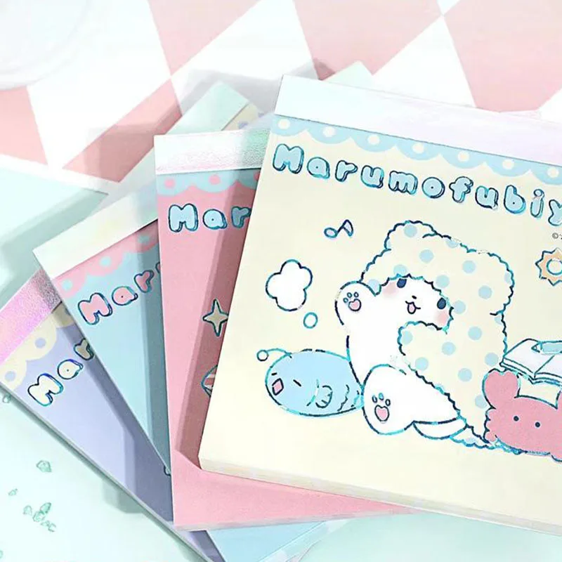 Kawaii Cute Sanrio Marumofubiyori Notebook Portable Memo Pad Schedule Reminder Book Cartoon Anime Stationery Girl Birthday Gift