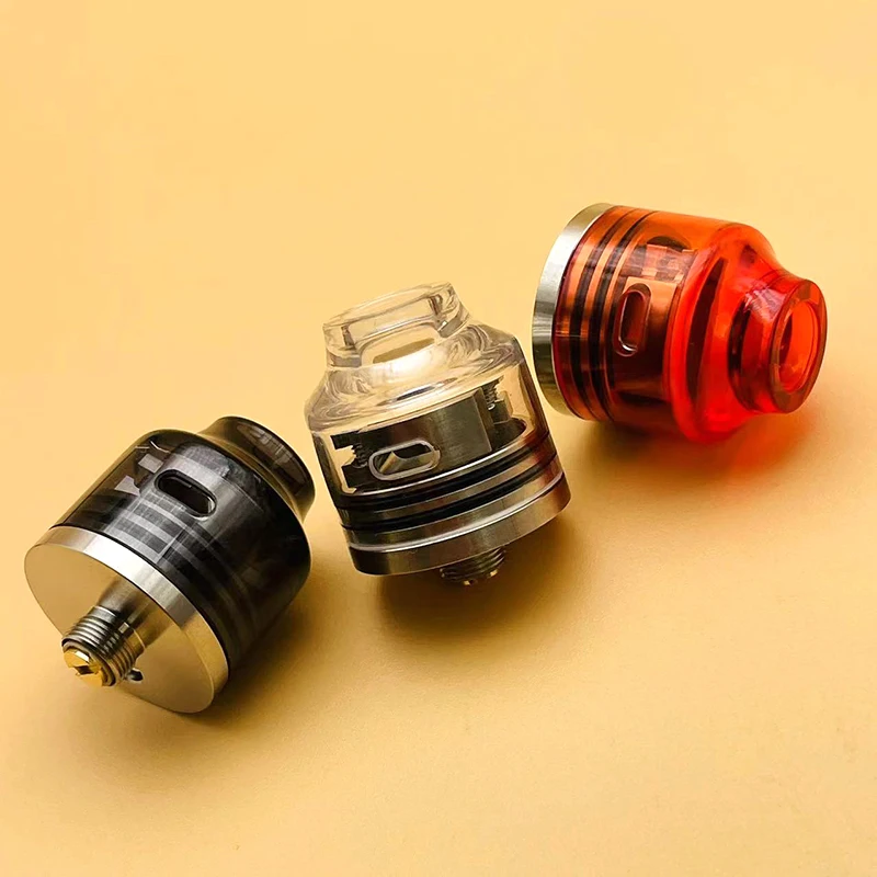 DSX WASP Nano RDA Mini 22mm Atomizer 316ss Single Coil Rebuildable Vape Tank With BF Squonk Pin vs Dead Rabbit RDA