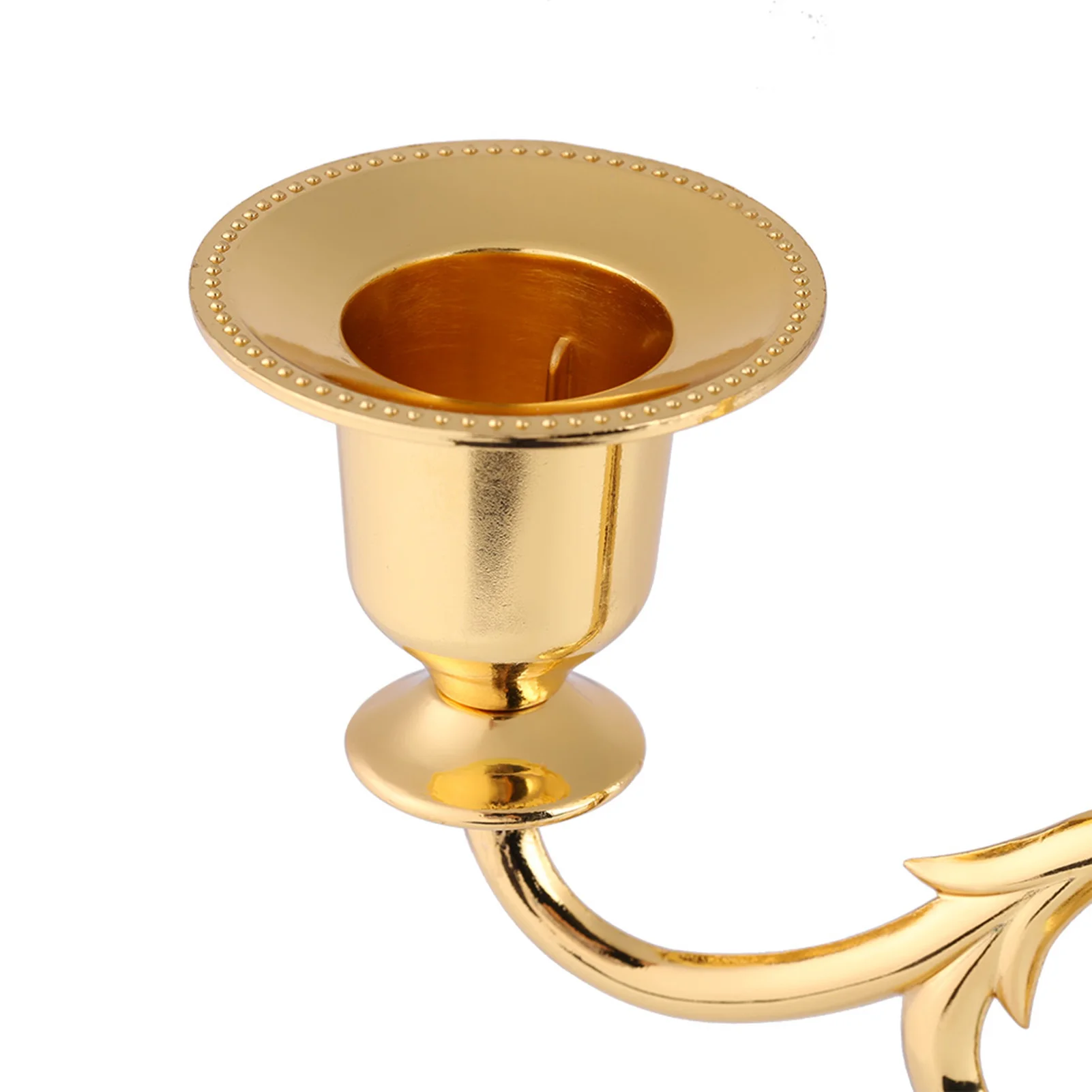 3 Arms Candle Holder European Style Vintage Metal Candelabra Candle Stands Candlestick for Home Party Wedding Decoration
