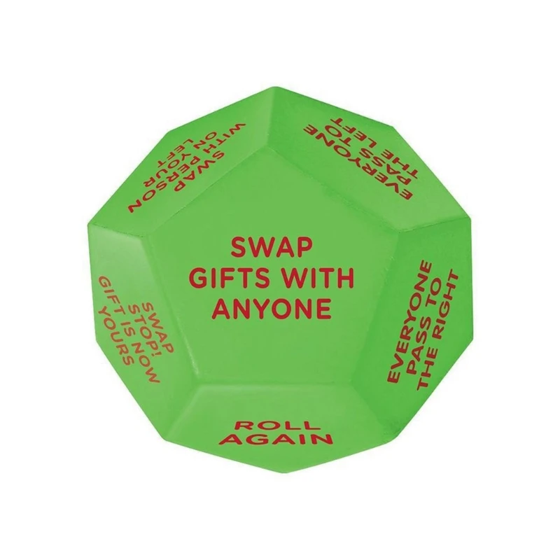 

Santa Swap Party Dices 12 Different Sides with Prompt for Group Game Friend D5QA