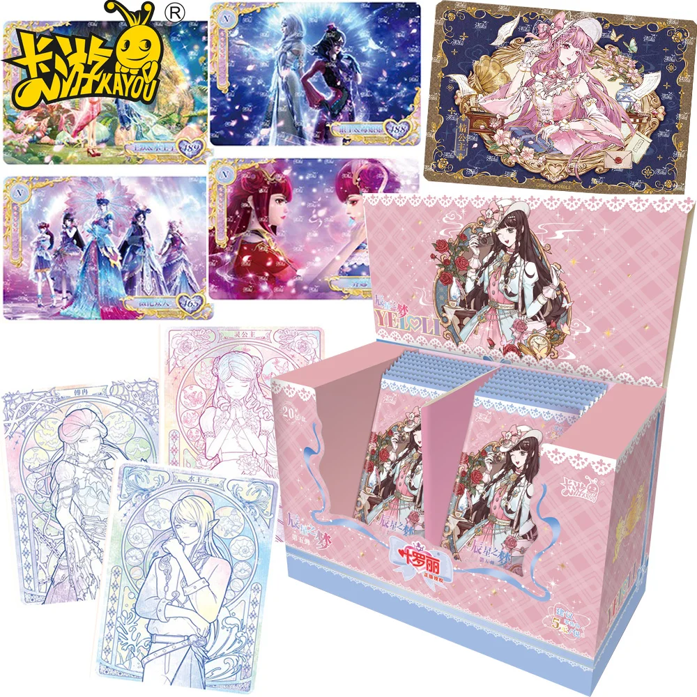 

New Kayou Original Ye Luoli Collection Cards Fantasy Adventure Magical Characters Anime Creative Coloring Cards Birthday Gifts