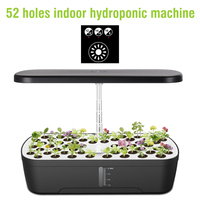 Newest 52 Plant Pots Hydroponics Growing System With Full Spectrum Led Red Blue White Sunlight Smart Planting Indoor Garden