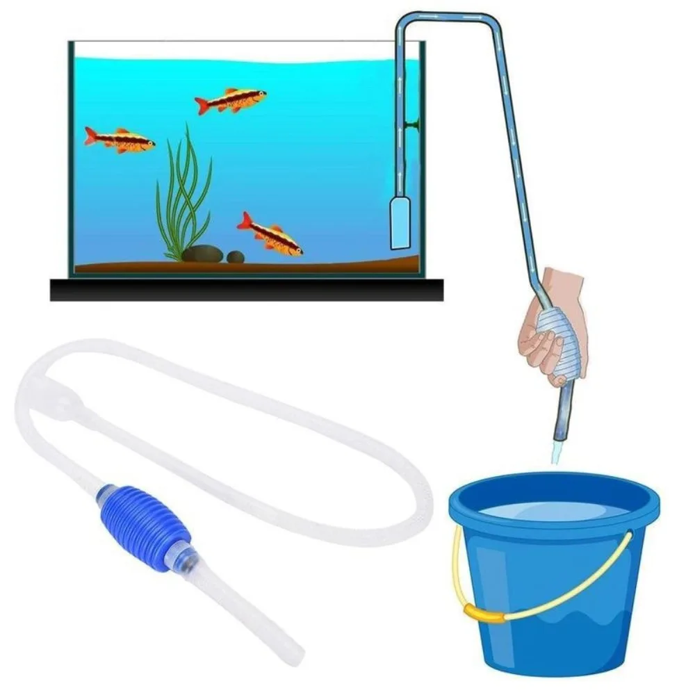 NEUE Aquarium Wasserpumpe Vakuum Siphon Kies Reiniger Aquarium Reinigung Werkzeug Pumpe Filter Reiniger Werkzeug Einfach Ändern