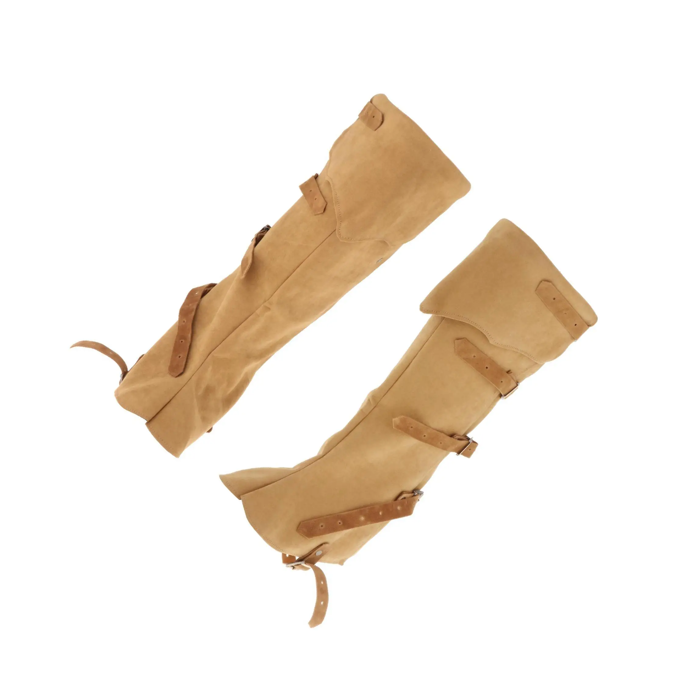 أغطية أحذية القراصنة إكسسوارات تنكرية PU حافظة أحذية Steampunk كاكي #1