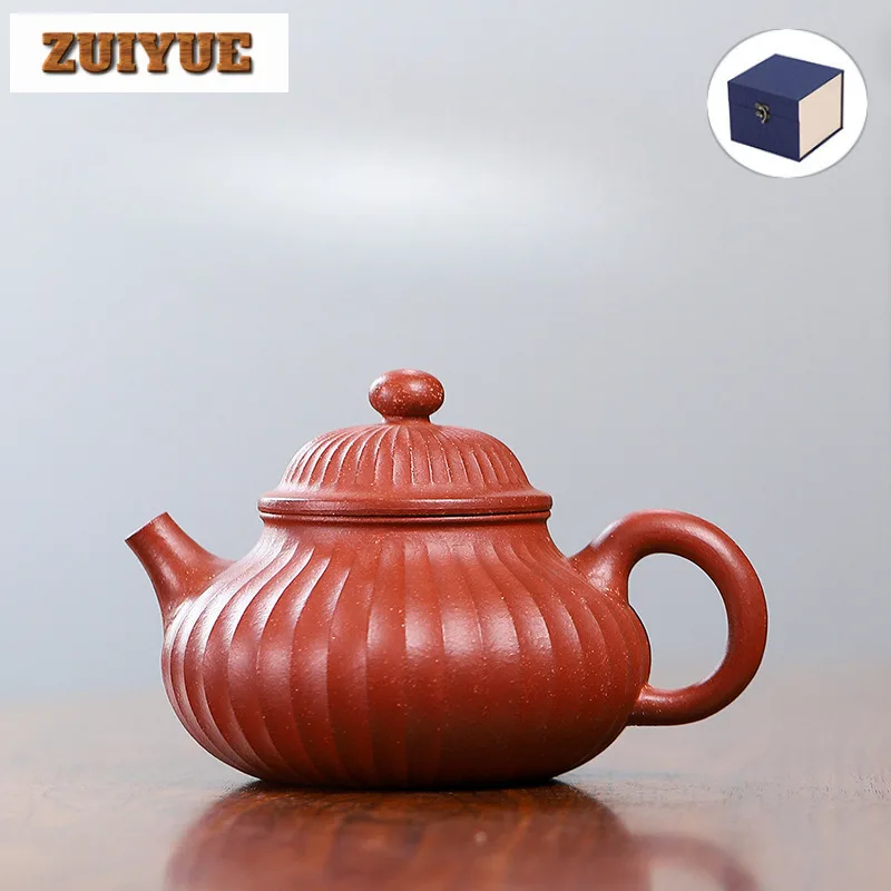 

Antique Yixing Purple Clay Teapots Famous Artists Handmade Pot Raw Ore Dahongpao Mud Kettle Chinese Zisha Tea Set Drinkware Gift