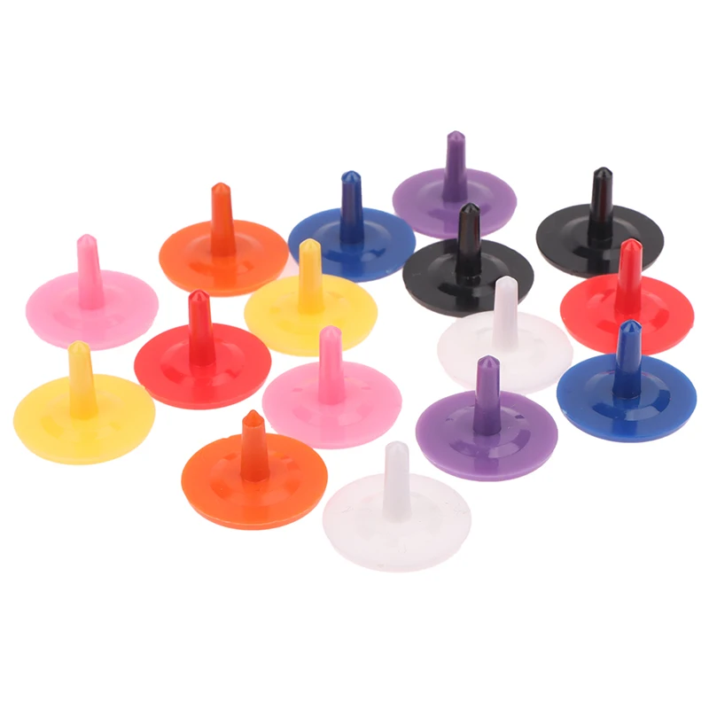 20pcs Assorted Color Golf Ball Mark Portable Round Shaped Plastic Golf Ball Position Markers Equipment For Golfers