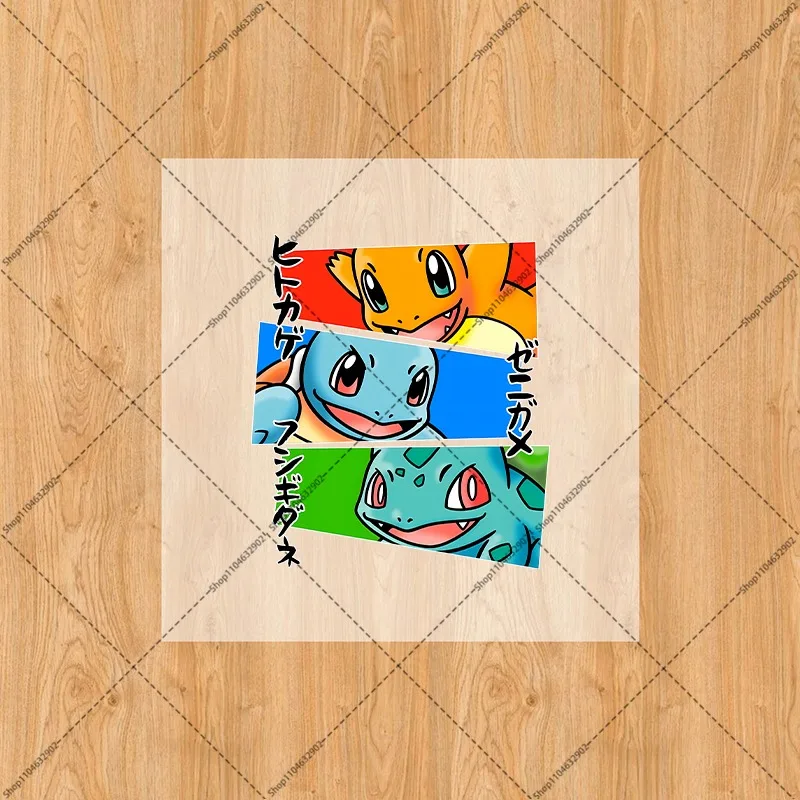 Pokemoned Iron on Patches Washable Heat Thermal Transfer Stickers Anime Cartoon Pattern Women Men DIY Clothes Hats Party Gift view 6