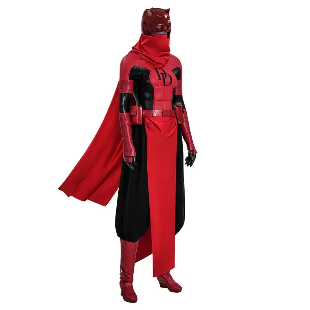 

Red Woman Daredeviling Cosplay Costume Karen Costumes Top Pants Full Set Halloween Carnival Party Battle Suit Outfit Custom Made