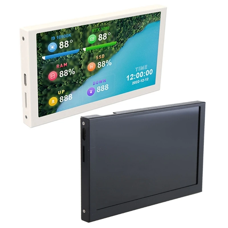 

5 inch IPS USB Mini Screen PC CPU HDD Data Monitor Computer Temperature Display Type-C Sub Screen