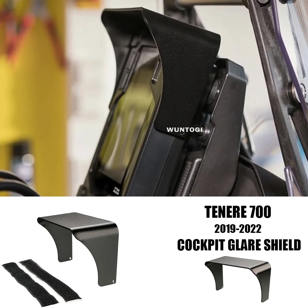 

Tenere 700 Accessories Instrument Hat Sun Visor for Yamaha Tenere700 Tenere 7 T7 2019-2022 Cockpit Glare Shield TFT Glare Shield