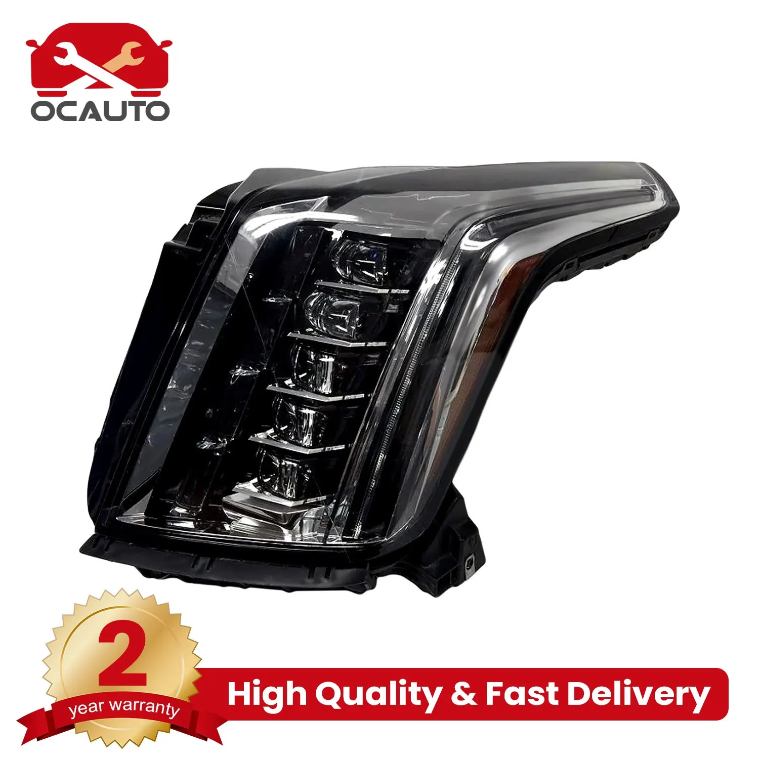 Full LED Headlamp Head Lamp For 2015-2020 Cadillac Escalade Clear Lens Front Light Headlight GM2503457 84580183