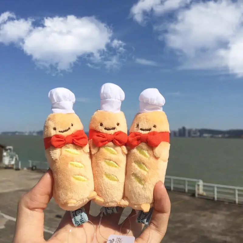 انمي ياباني Sumikkogurashi الخبز الفرنسي أفخم المفاتيح الإبداعية دمية حقيبة كمبيوتر محمول على ظهره سستة الديكور لعبة هدية الكريسماس #1