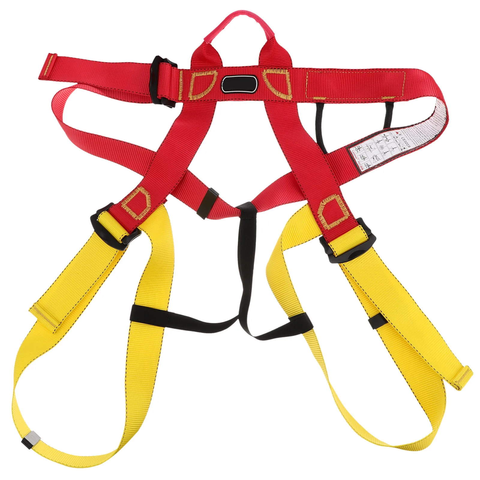 

Polyester Rocks Climbing Belt Half Body Harness Safety Harness Reinforced Stitching Outdoor Mountaineering Gear
